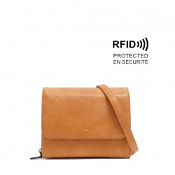 Sophie Crossbody Wallet - Saddle Tan 